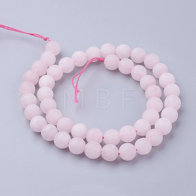 Natural Rose Quartz Bead Strands G-G735-59F-8mm-1