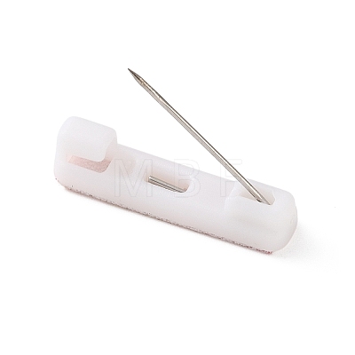 Plastic Adhesive Back Bar Pins with Platinum Iron Pins LS-KY-D025-01A-01-1