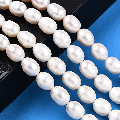 Natural Cultured Freshwater Pearl Beads Strands PEAR-N012-08D-1