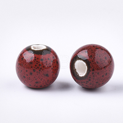Handmade Porcelain Beads X-PORC-Q262-01I-1