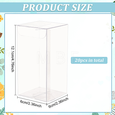 Rectangle Transparent Plastic PVC Box Gift Packaging CON-BC0007-11B-1
