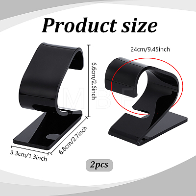 2Pcs Plastic Single Watch Display Boxes ODIS-PH0009-24-1