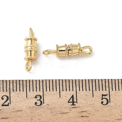 Brass Screw Clasps KK-Z136-44A-G-1