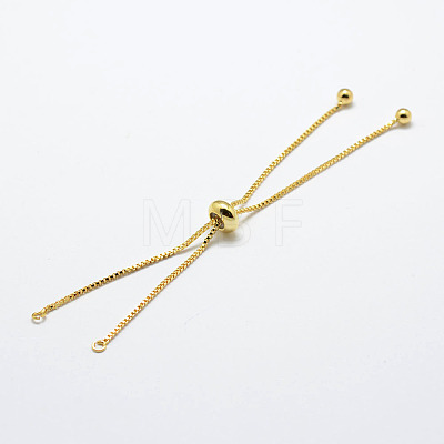Rack Plating Brass Chain Bracelet Making X-KK-A142-018G-1