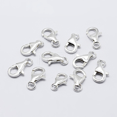 925 Sterling Silver Lobster Claw Clasps STER-K167-074A-P-1