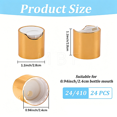 24Pcs Plastic Press Caps KY-CP0001-37D-1