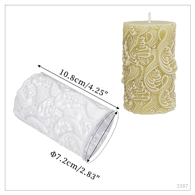 Pillar DIY Silicone Candle Molds PW-WG89480-06-1