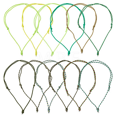 12Pcs Polyester & Spandex Cord Necklaces Making AJEW-TAC00069-1