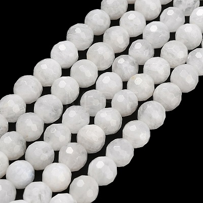 Natural Rainbow Moonstone Beads Strands G-C280-B15-6mm-1