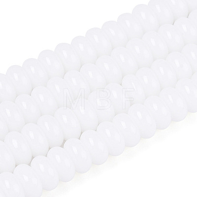 Opaque Spray Painted Glass Beads GLAA-ZX008-4mm-18G-1