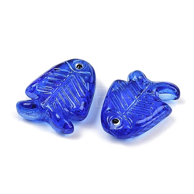 Transparent Glass Enamel Beads LAMP-U004-06N-1