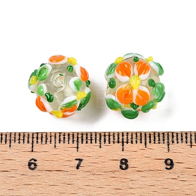 Handmade Two-Tone Lampwork Beads LAMP-T022-01A-06-1