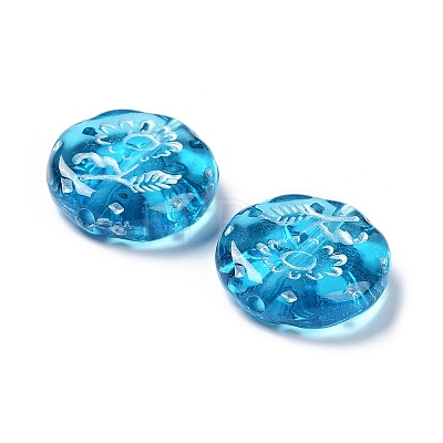 Plating Transparent Acrylic Beads OACR-G016-27J-1