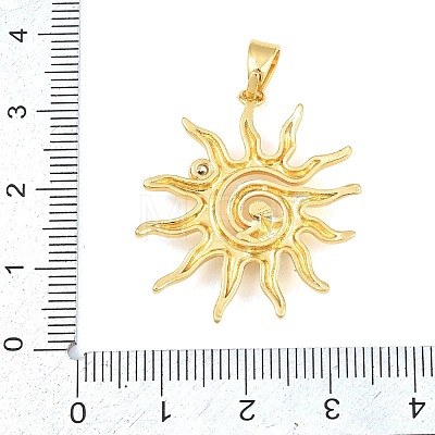 Brass & Enamel & Rhinestone Pendants KK-H541-01G-01-1