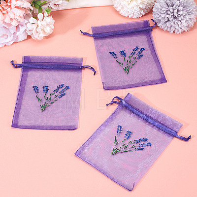 20Pcs Polyester Mesh Sachet Packing Drawstring Bgas ABAG-TA0002-20D-1