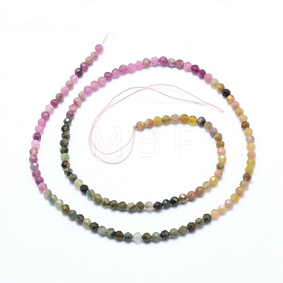 Natural Tourmaline Beads Strands X-G-G823-10-3.5mm-1