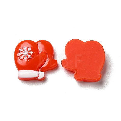 Christmas Opaque Resin Cabochons LS-RESI-K019-35-1