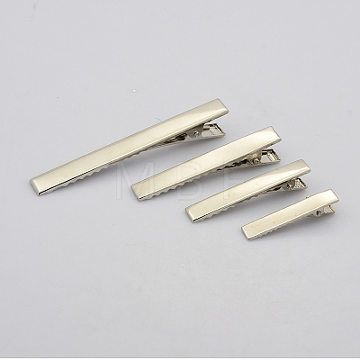 Mixed Iron Flat Alligator Hair Clip Findings IFIN-X0030-1