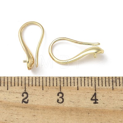 Brass Earring Hooks KK-A236-16G-1