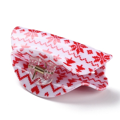 Christmas Theme PVC Claw Hair Clips LS-PHAR-C001-01A-1