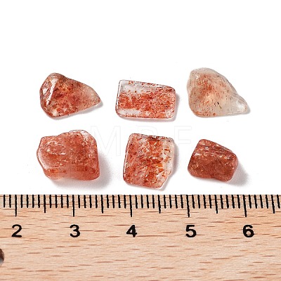 Natural Sunstone Chips Beads G-M428-03A-1