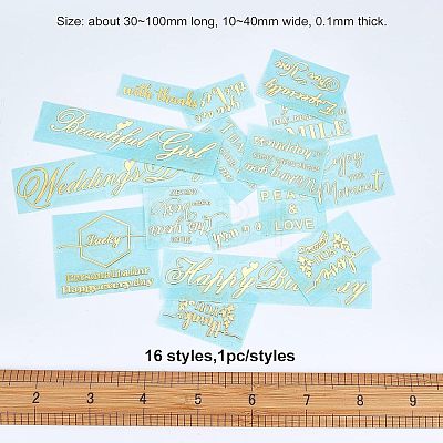 Olycraft Self Adhesive Brass Stickers DIY-OC0003-87G-1