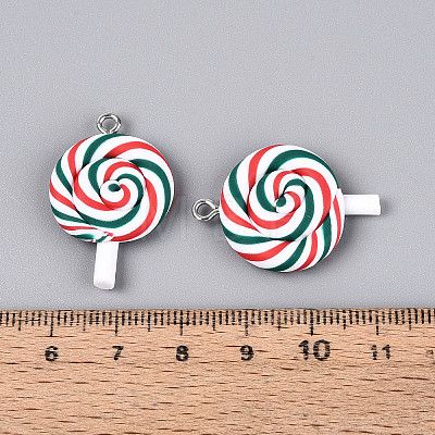 Handmade Polymer Clay Pendants CLAY-N013-30A-02-1