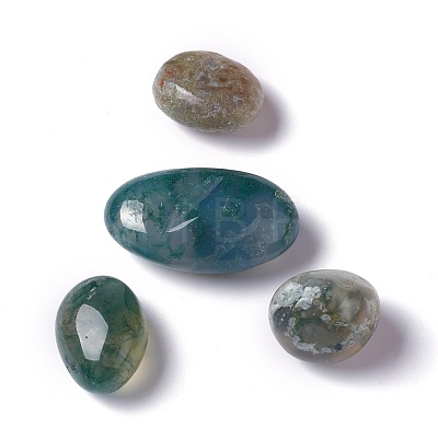 Natural Moss Agate Beads G-O188-05-1