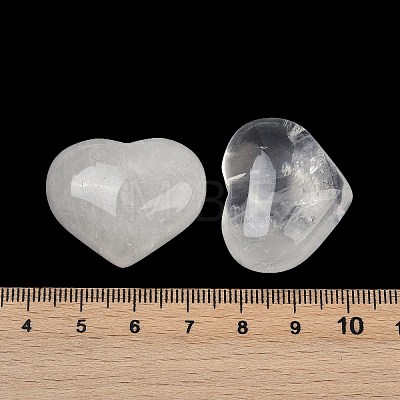 Heart Natural Quartz Crystal Palm Stones G-C186-02K-1