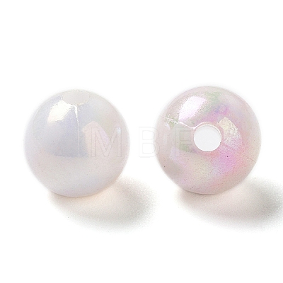 Two Tone Opaque Acrylic Beads SACR-P024-01A-W12-1