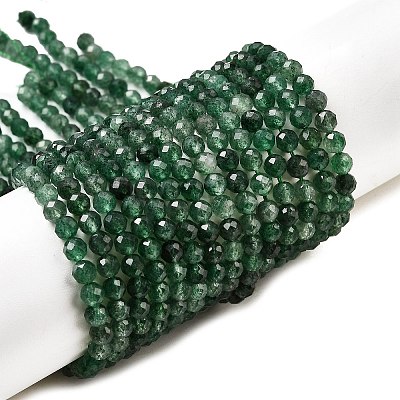 Natural Green Strawberry Quartz Beads Strands G-D340-A03-4mm-1