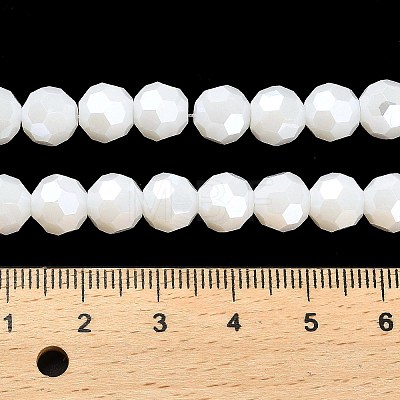 Electroplate Opaque Glass Beads Strands LS-EGLA-A035-P8mm-A01-1
