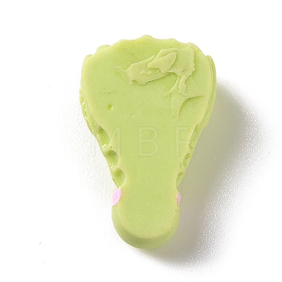 Opaque Resin Accessories Ornaments Resin Badminton Cabochons RESI-B013-02-1