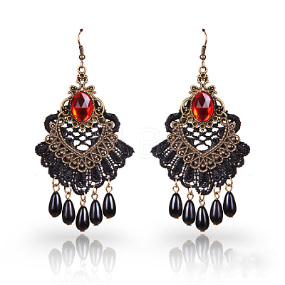 Alloy Plastic Chandelier Earrings FS-WG86F33-01-1
