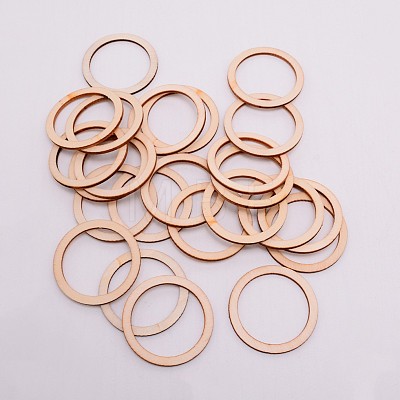 Unfinished Wood Linking Rings WOOD-WH0099-12D-1