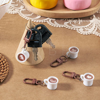 5Pcs 5 Styles Resin Pendant Decorations HJEW-TADJ0001-09-1