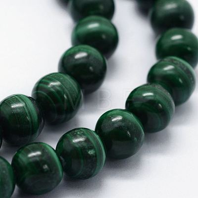 Natural Malachite Beads Strands G-E484-02-1