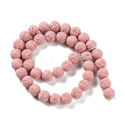 Synthetic Lava Rock Dyed Beads Strands G-H311-08C-08-1