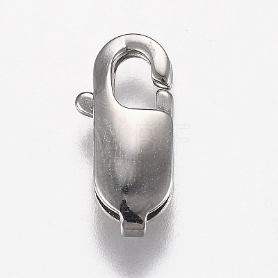 316 Surgical Stainless Steel Lobster Claw Clasps X-STAS-Z013-02C-1