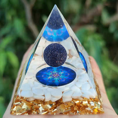 Orgonite Pyramid Resin Energy Generators PW-WG47C8E-01-1