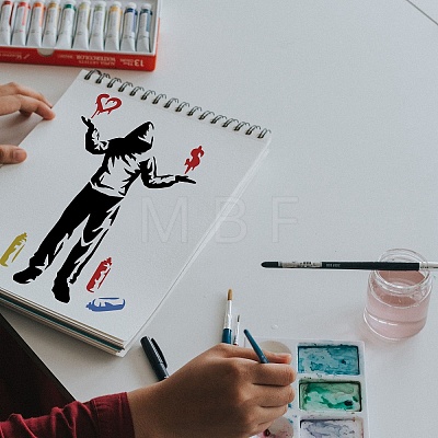 Large Plastic Reusable Drawing Painting Stencils Templates DIY-WH0202-465-1