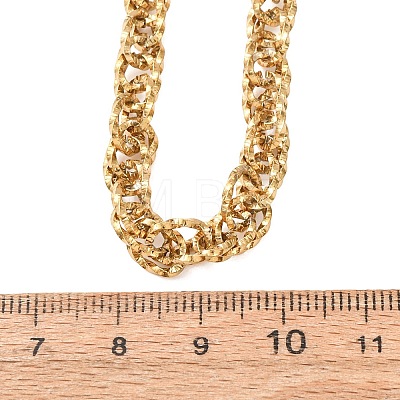 6MM 304 Stainless Twisted Rope Chain Necklaces SA-CBA725A-24G-1