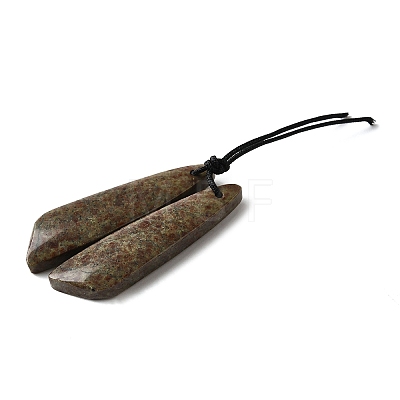 Natural Stichtite Pendants G-L617-H07-10x40mm-1