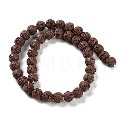 Synthetic Lava Rock Dyed Beads Strands G-H311-08C-02-1