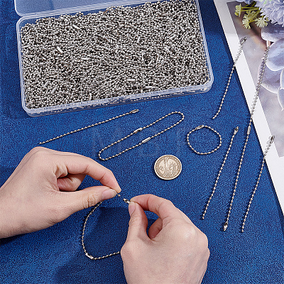 400Pcs Iron Ball Chains IFIN-PH0002-48-1
