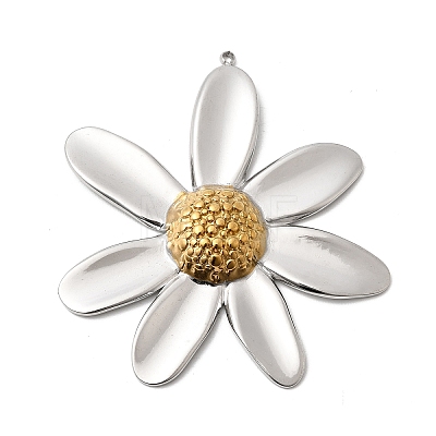 Two Tone 304 Stainless Steel Big Pendants X-STAS-B120-01GP-02-1