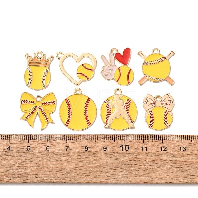 Alloy Enamel Pendants AL-B003-01G-1