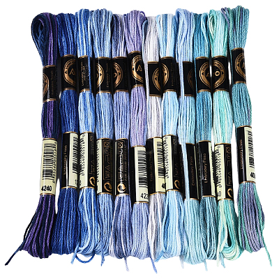6-Ply Polyester Embroidery Floss OCOR-WH20074-15M-1