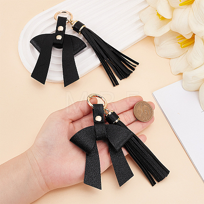 2Pcs PU Leather Pendant Decorations HJEW-OC00345-1