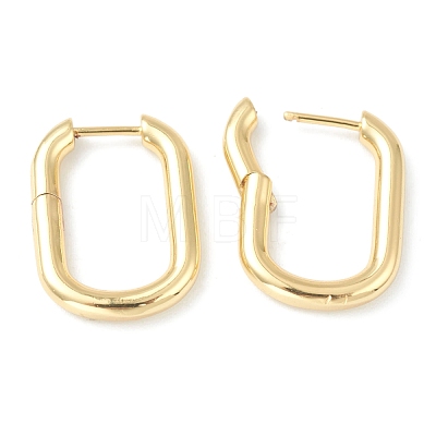 Brass Huggie Hoop Earrings EJEW-L234-027A-G-1